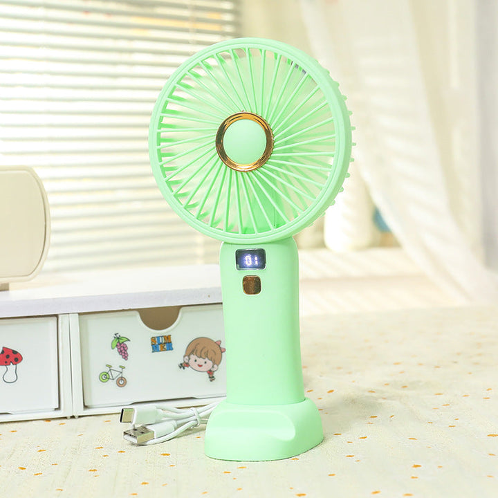 Women's Portable Hand Fan with Energy-Efficient USB Charging Function Kalsten