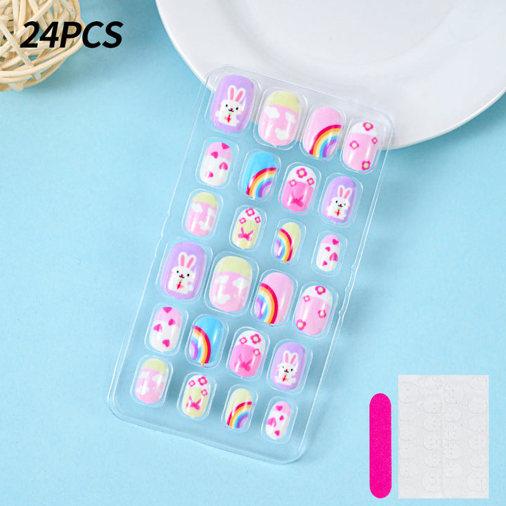 Themed Summer Beach Nail Art Press-On Nails Kalsten