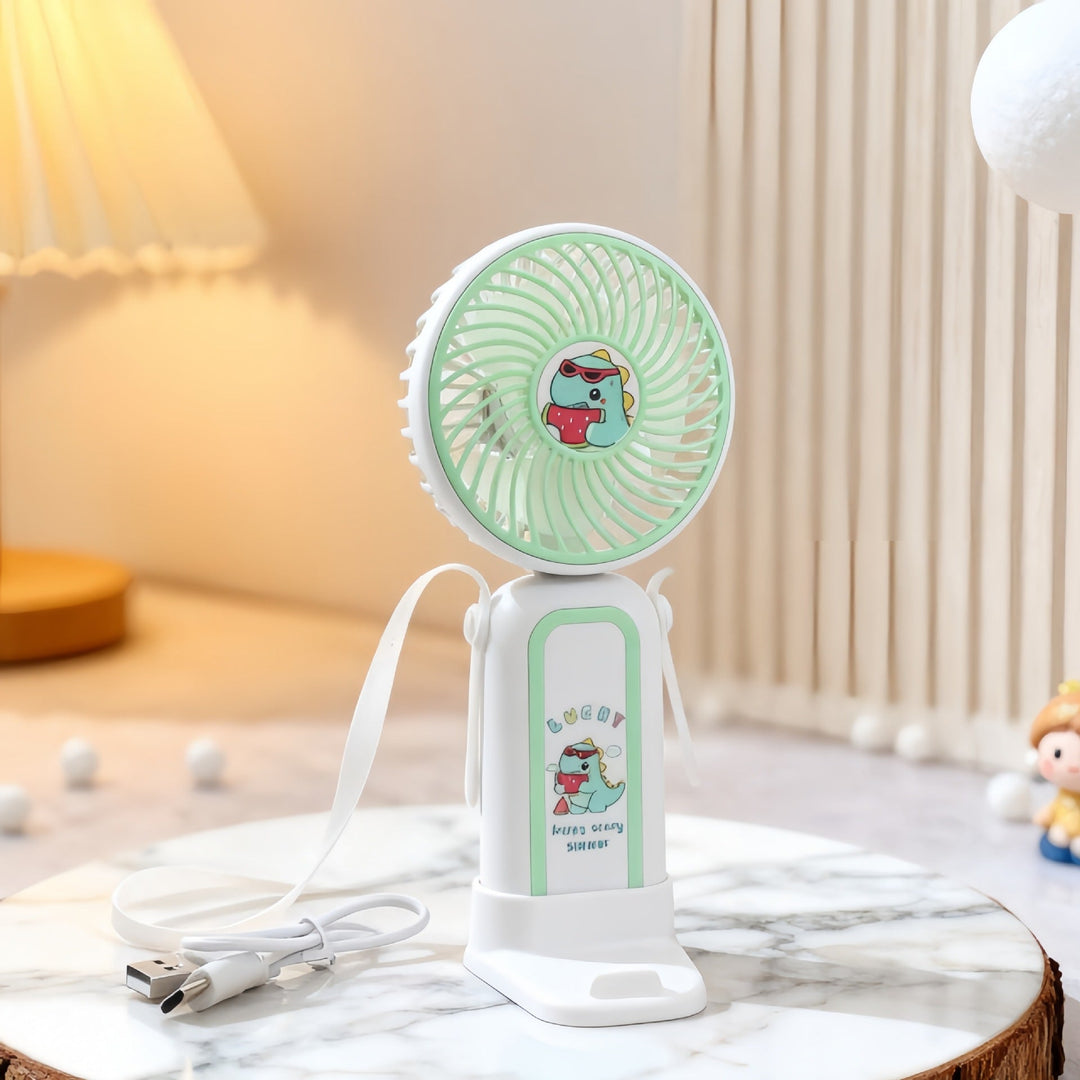 Ladies portable handheld fan with innovative spray function and USB charging port Kalsten