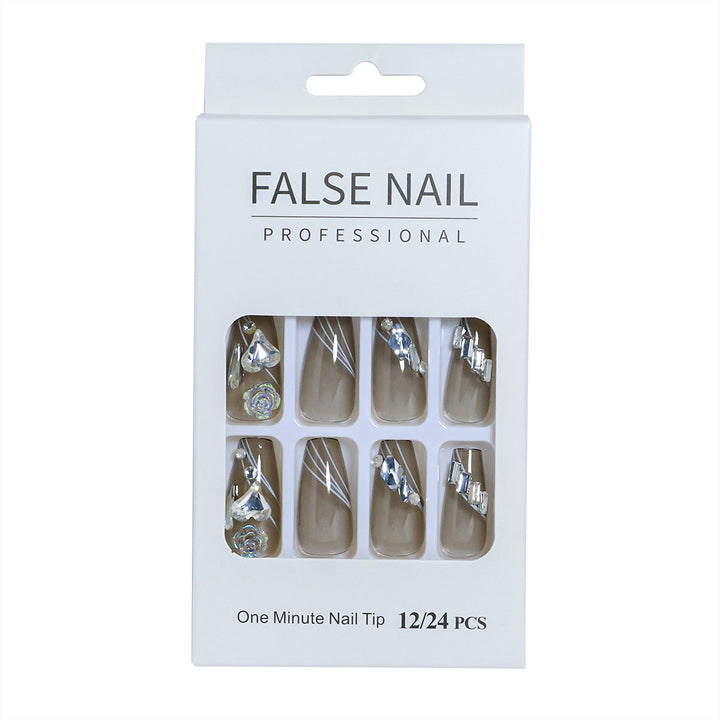 Decorative Press-On Nail Set with 3D Accents Kalsten