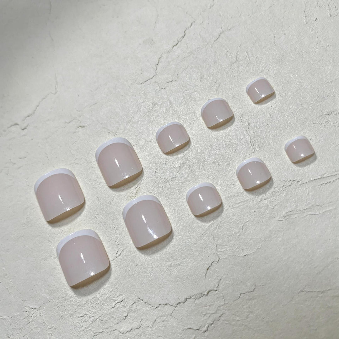 Elegant French Tip Pedicure Kit Kalsten