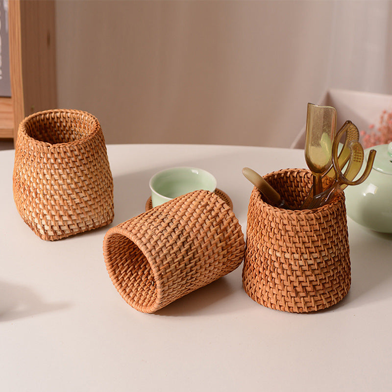Women handcrafted tea basket with handle Kalsten