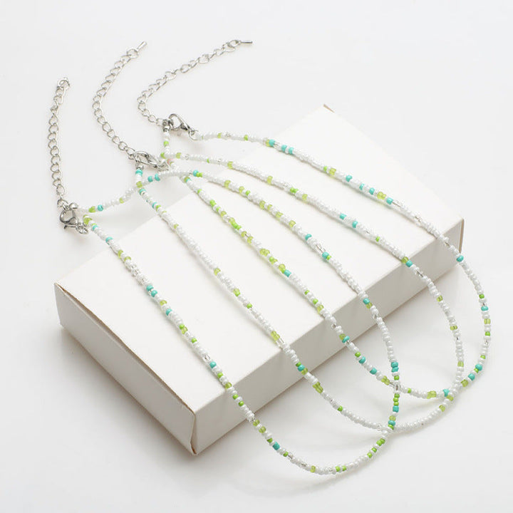 Handcrafted Beaded Choker Necklace Kalsten