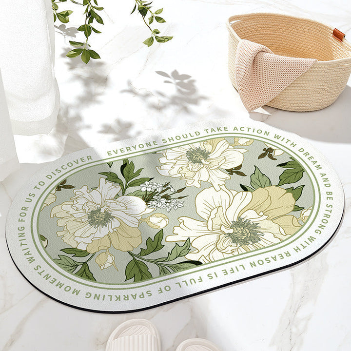 Decorative Floral Area Mat Kalsten