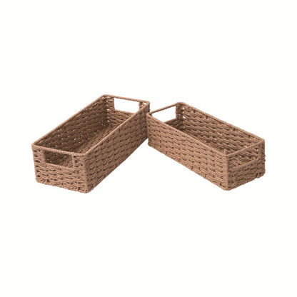 Rectangular Woven Storage Basket Acalora