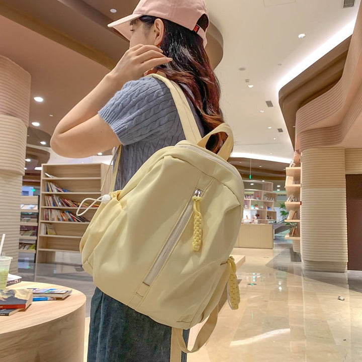 Backpack with Cute Plush Keychain and Practical Storage Kalsten