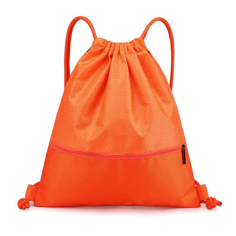 Honeycomb Patterned Drawstring Gym Bag Kalsten