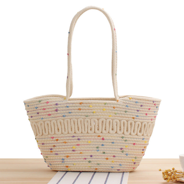 Stylish Bast Crossbody Bag with Colorful Accents Kalsten