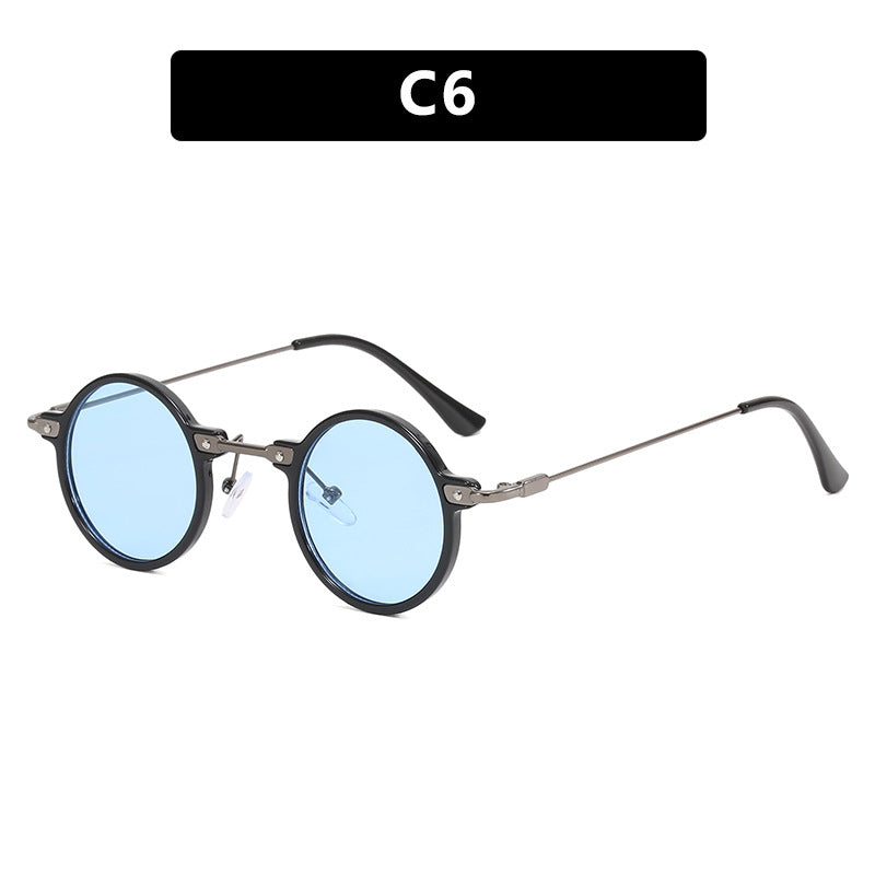 Women's fashionable round sunglasses with stylish metal frame and polarized lenses Kalsten