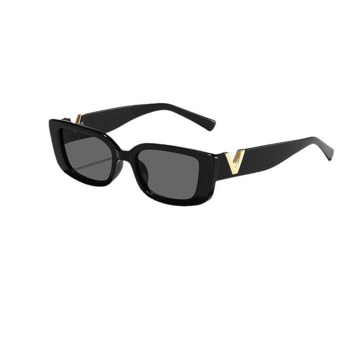 Ladies fashionable square sunglasses with golden accents Kalsten