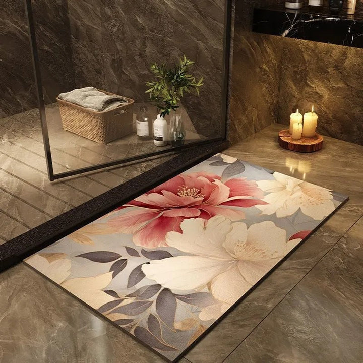 Modern Geometric Bath Mat Kalsten