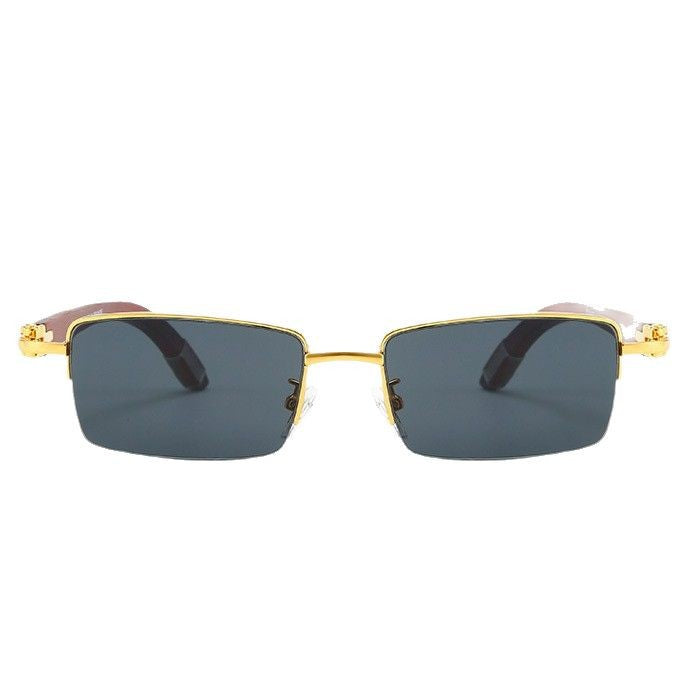 Ladies modern square sunglasses with luxurious metal frame Kalsten