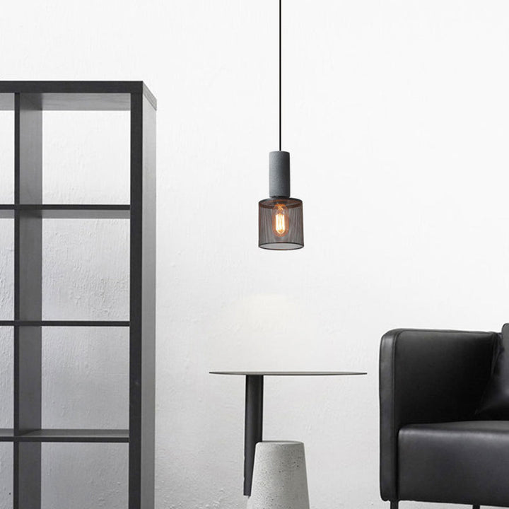 Modern Iron Grey Hanging Light Pendant Lampshade | Kalsten