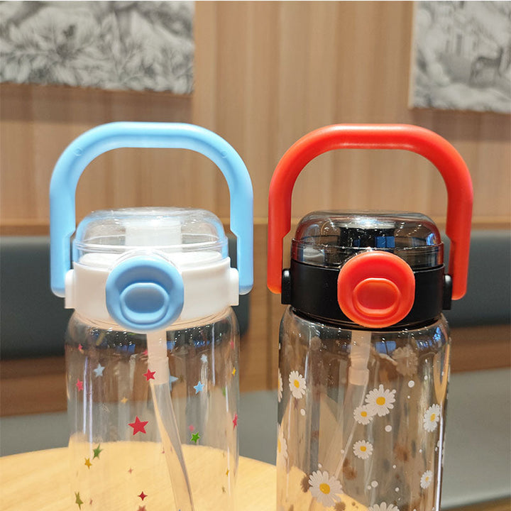 Women’s water bottle with leak-proof lid and integrated straw Kalsten
