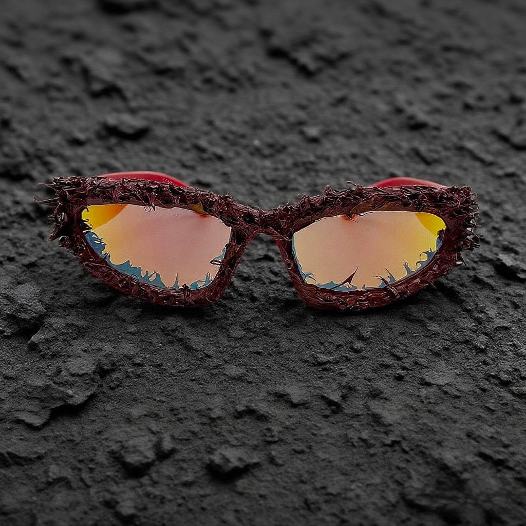 Women's sporty sunglasses with innovative, artistic frame Kalsten