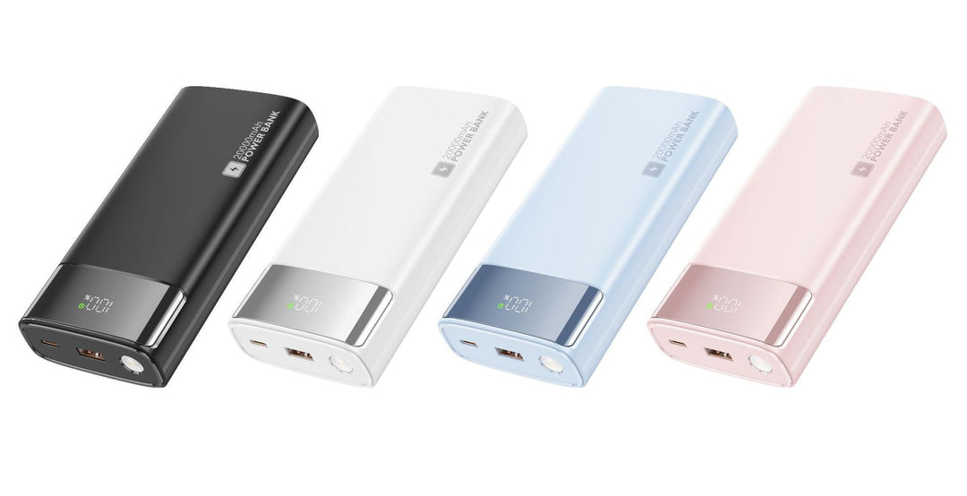 Portable power bank with slim design and digital display Kalsten