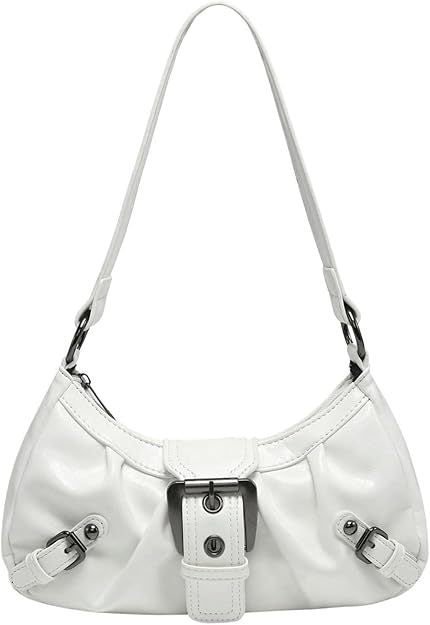 Shoulder bag with trendy design and decorative buckle closure Kalsten