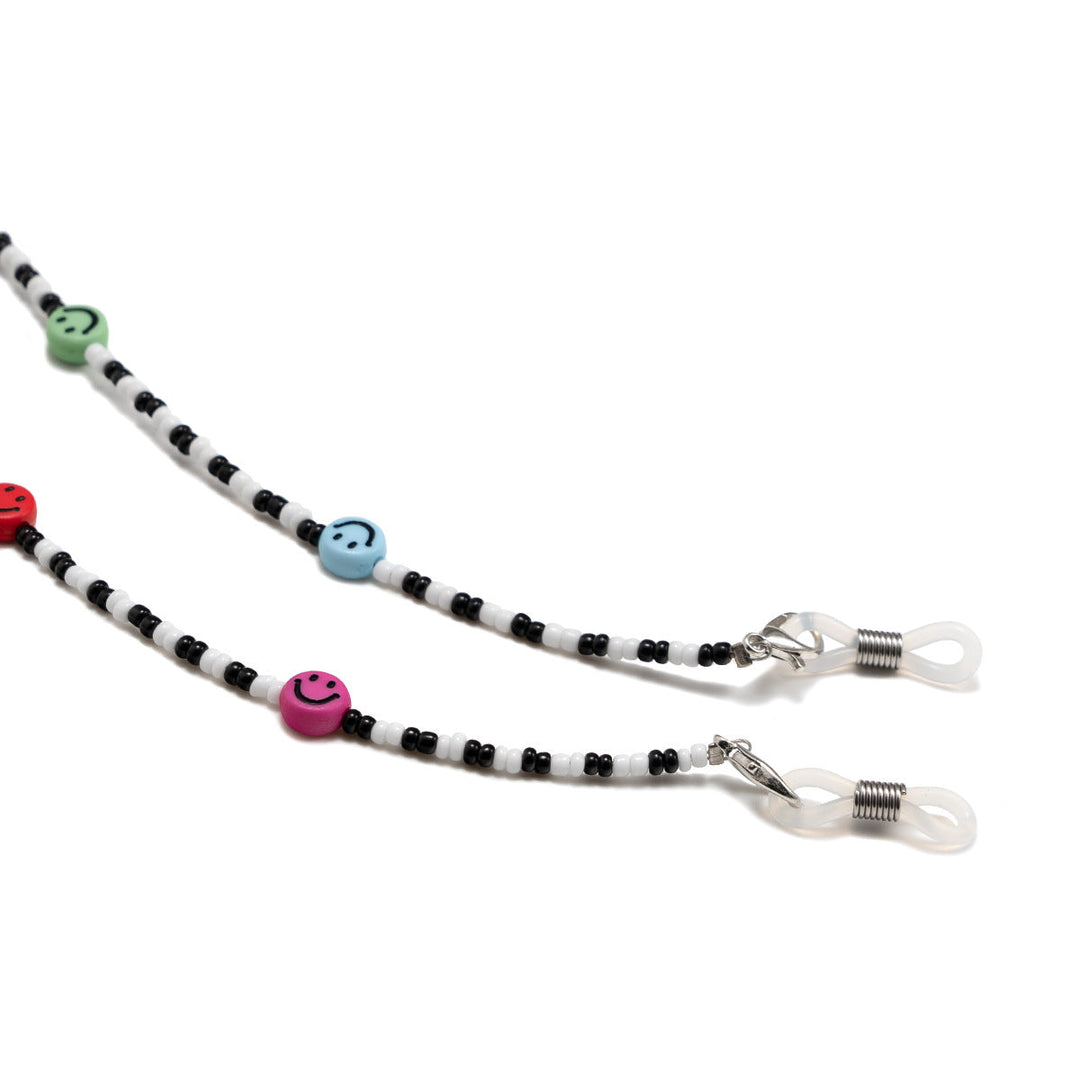 Colorful Smiley Beaded Eyewear Chain kalsten