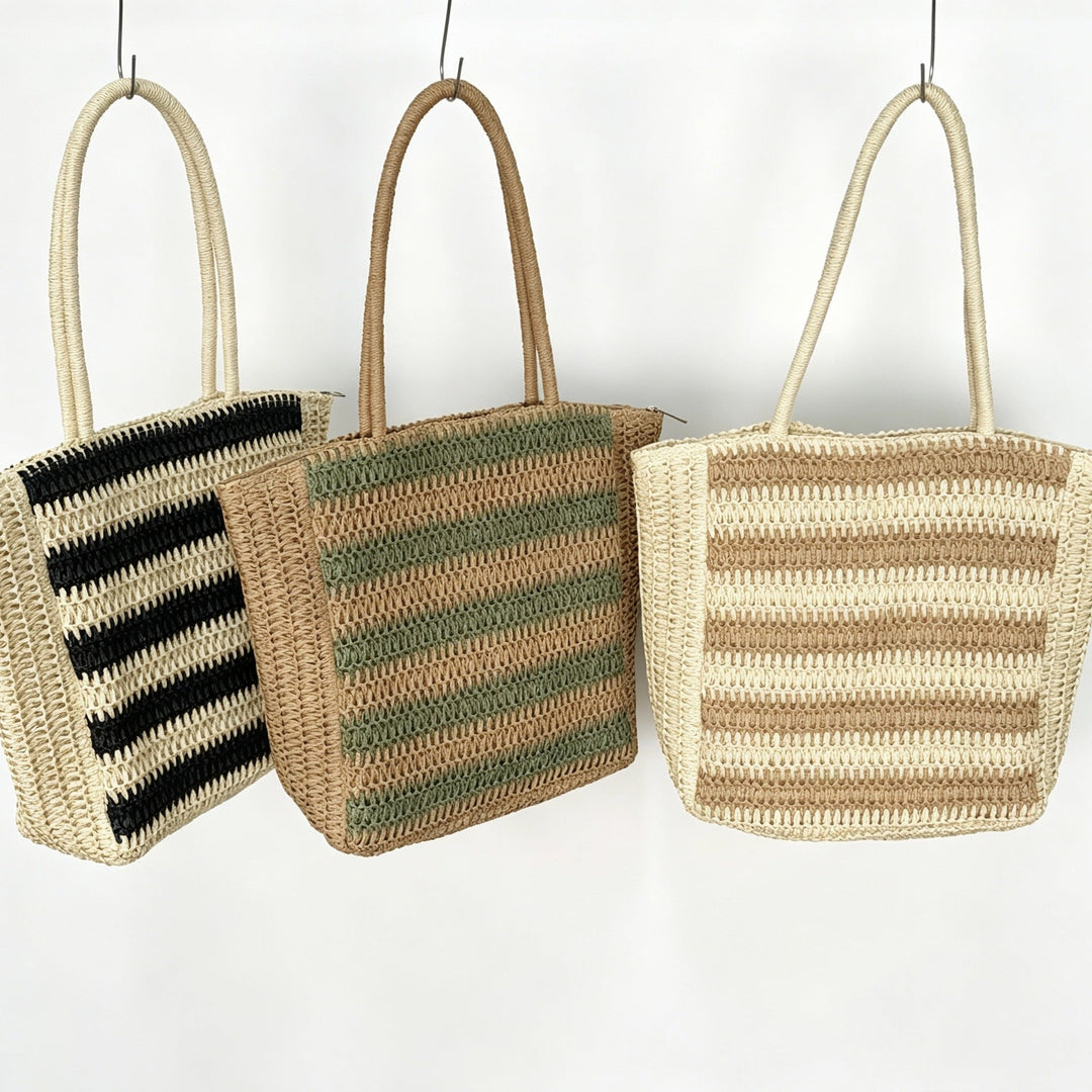 Designer bag with graphic striped pattern Kalsten