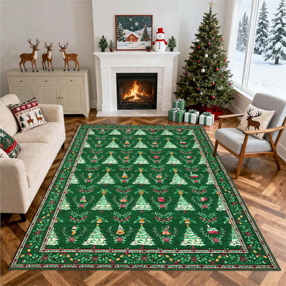 Christmas-Themed Decorative Area Rug Acalora