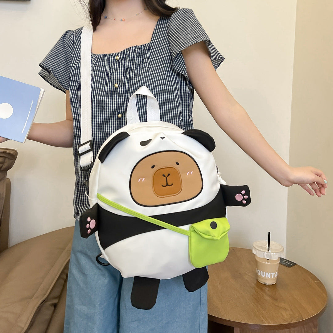 Plush backpack with funny bear design Kalsten