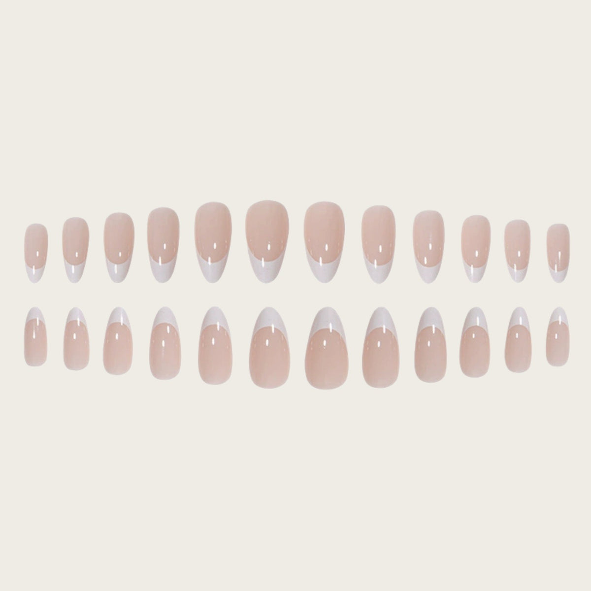 Premium French Tip Press-On Nails Acalora