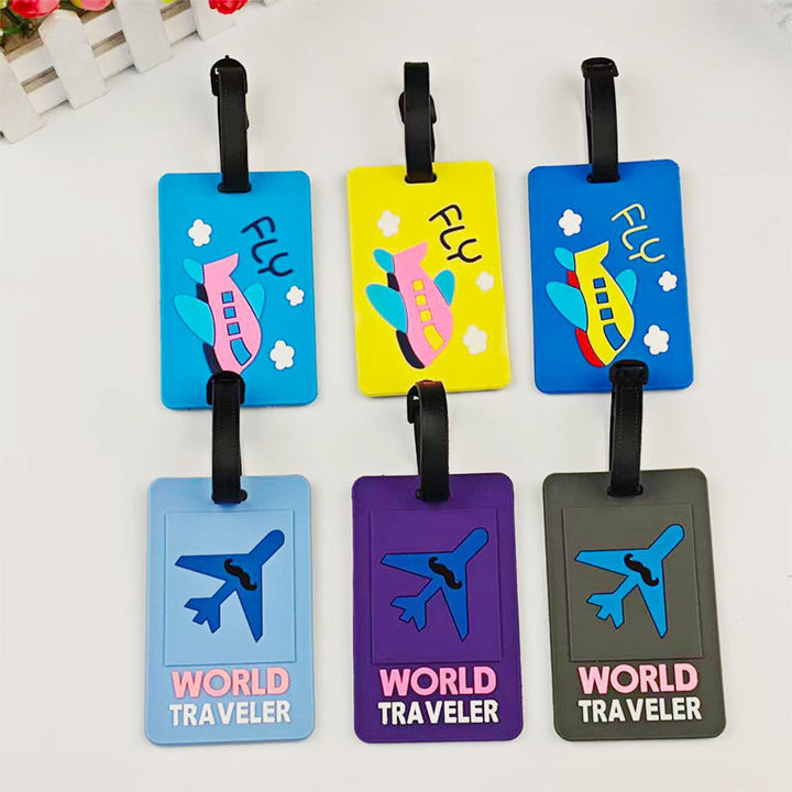 Unisex Travel-Themed Silicone Luggage Tag Kalsten