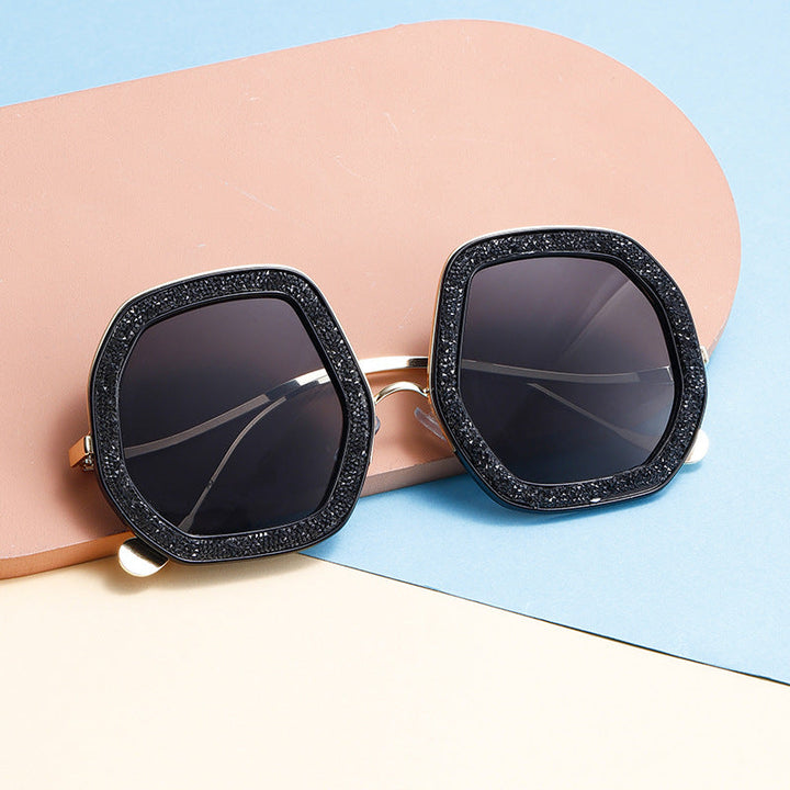 Women's geometric sunglasses with luxurious frame Kalsten