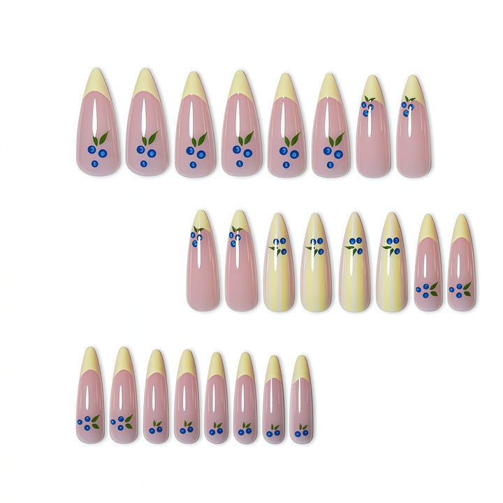 Artistic Floral Design Press-On Nails Kalsten
