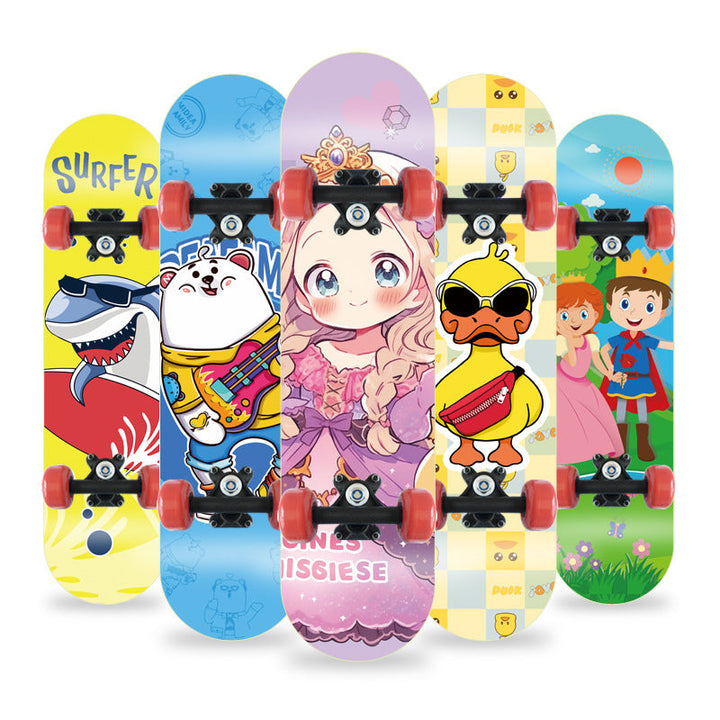 Cartoon-Inspired Mini Skateboard Kalsten