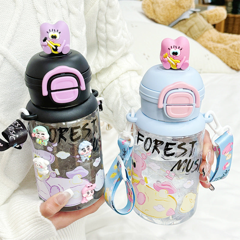 Ladies Insulated Water Bottle with Interactive Animal Head Lid Kalsten