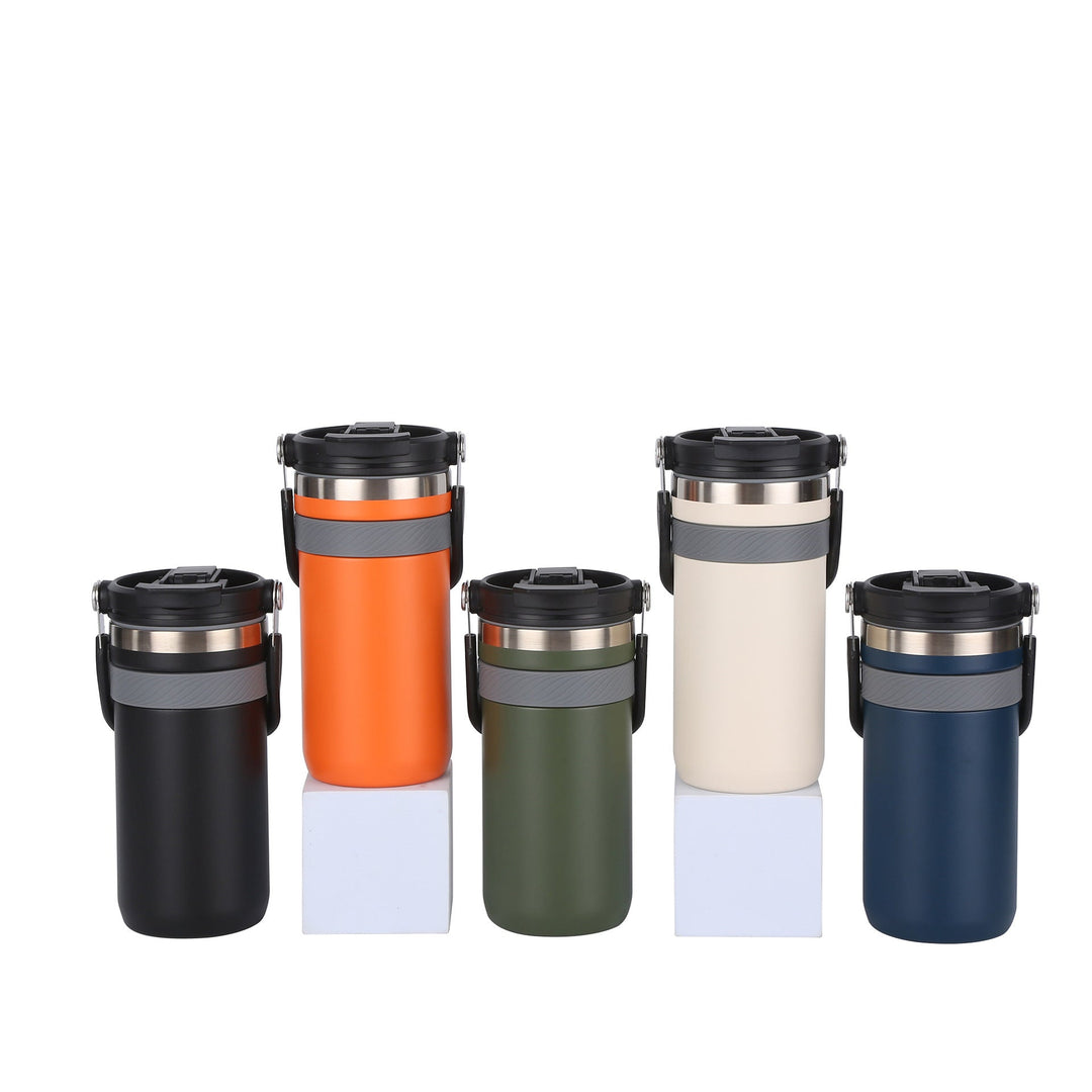 Ladies insulated thermo mug with practical carrying handle Kalsten