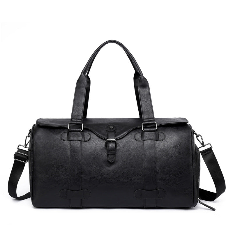 Elegant Genuine Leather Duffel Bag With Versatile Carrying Options Kalsten