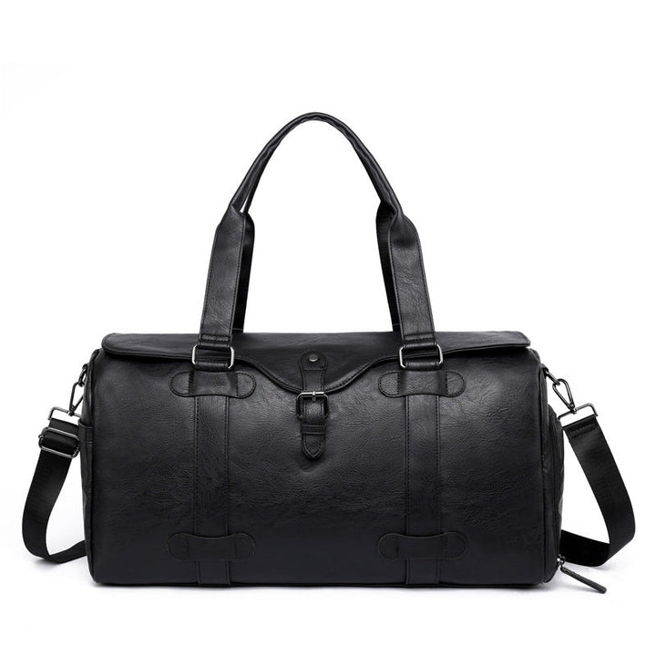 Elegant Genuine Leather Duffel Bag With Versatile Carrying Options Kalsten