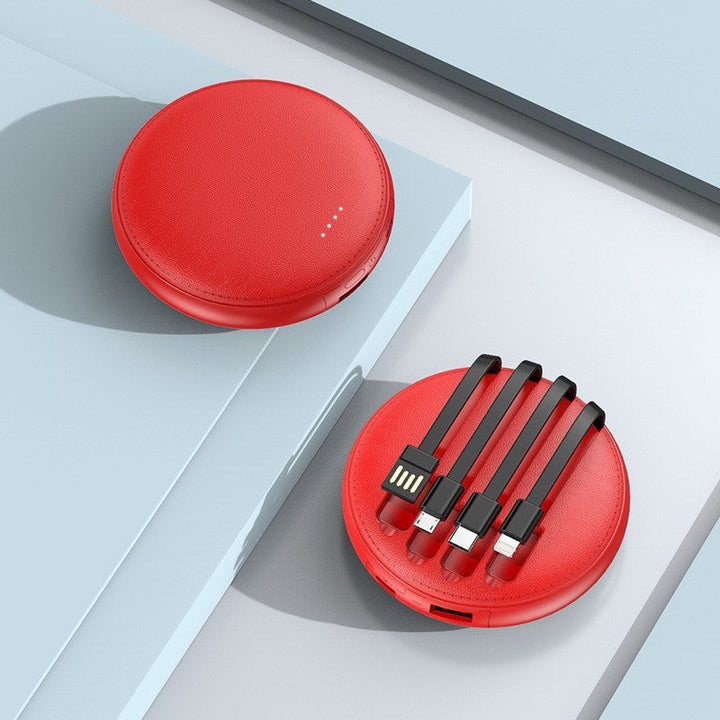 Portable charger with integrated cable management and LED display Kalsten