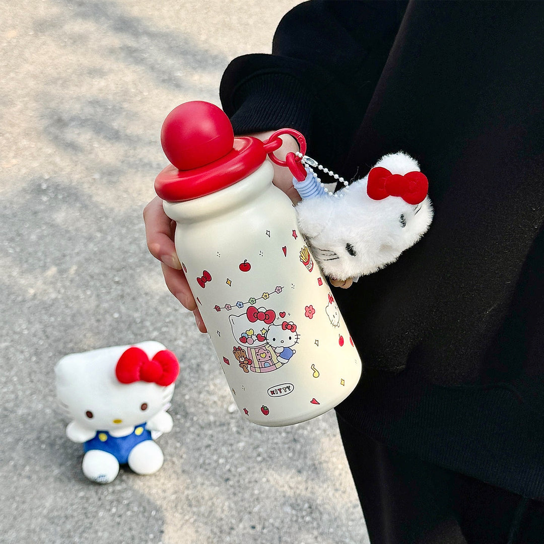 Women Creative Water Bottle with Cute Pendant Kalsten