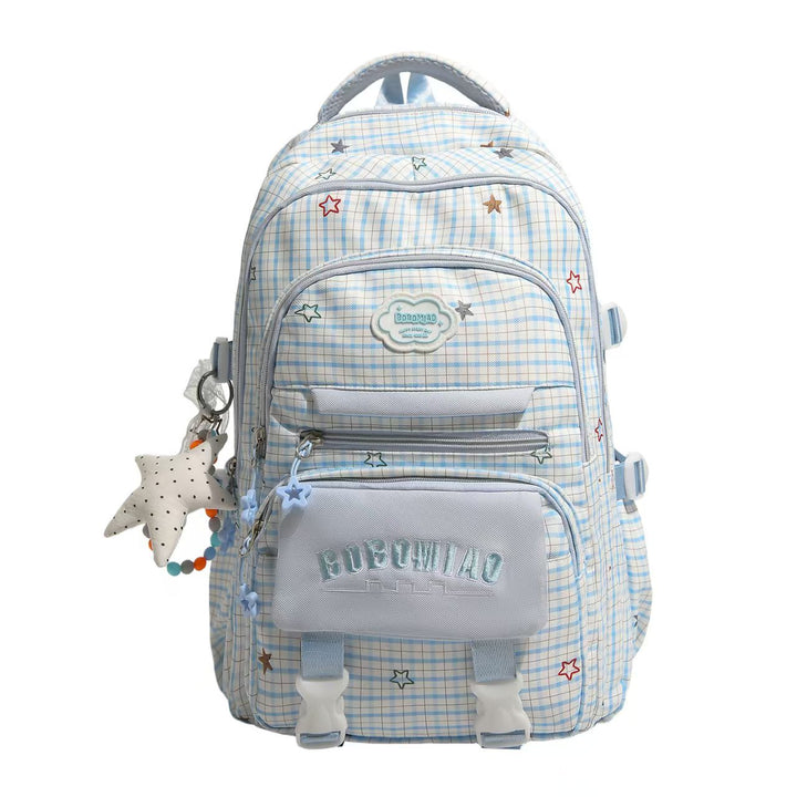 Multi-Pocket Star-Embellished Backpack Kalsten