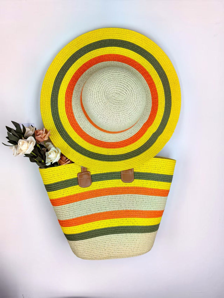 Summery beach bag and sun hat Kalsten