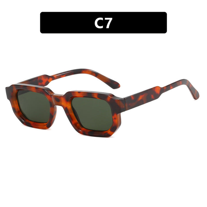 Women's geometric sunglasses with stylish transparent frame and polarized lenses Kalsten