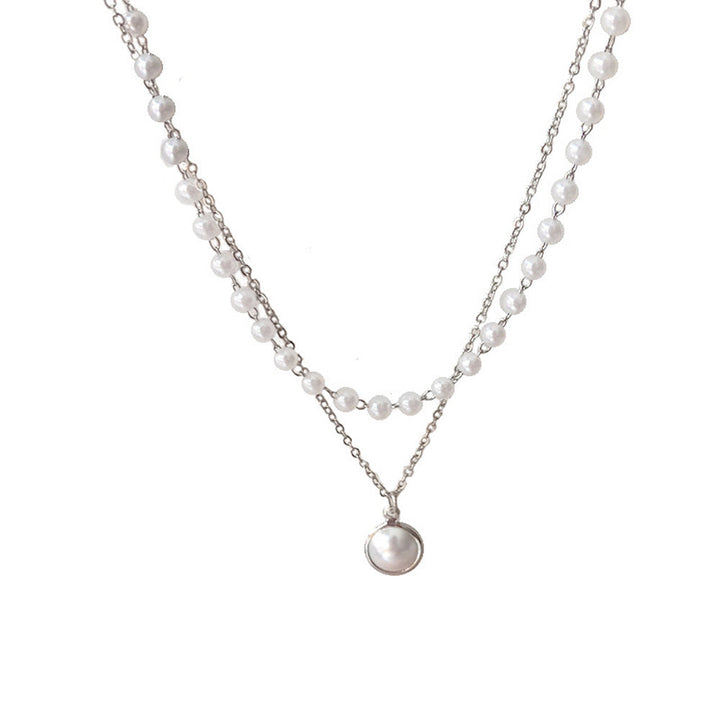 Elegant Layered Pearl Necklace Kalsten