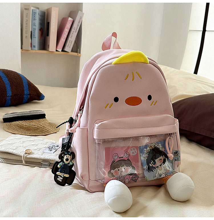 Children's Adorable Duck-Themed Mini School Backpack
