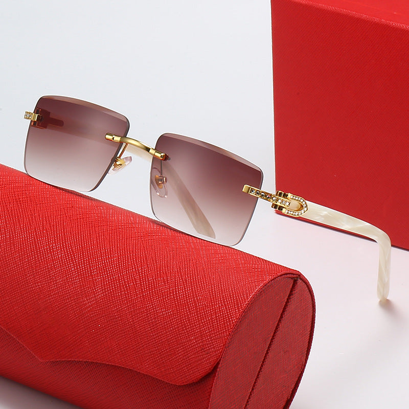 Ladies fashionable square sunglasses with luxurious accent and UV protection Kalsten