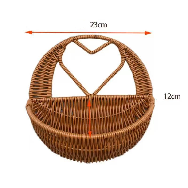 Heart-Shaped Woven Storage Basket Kalsten