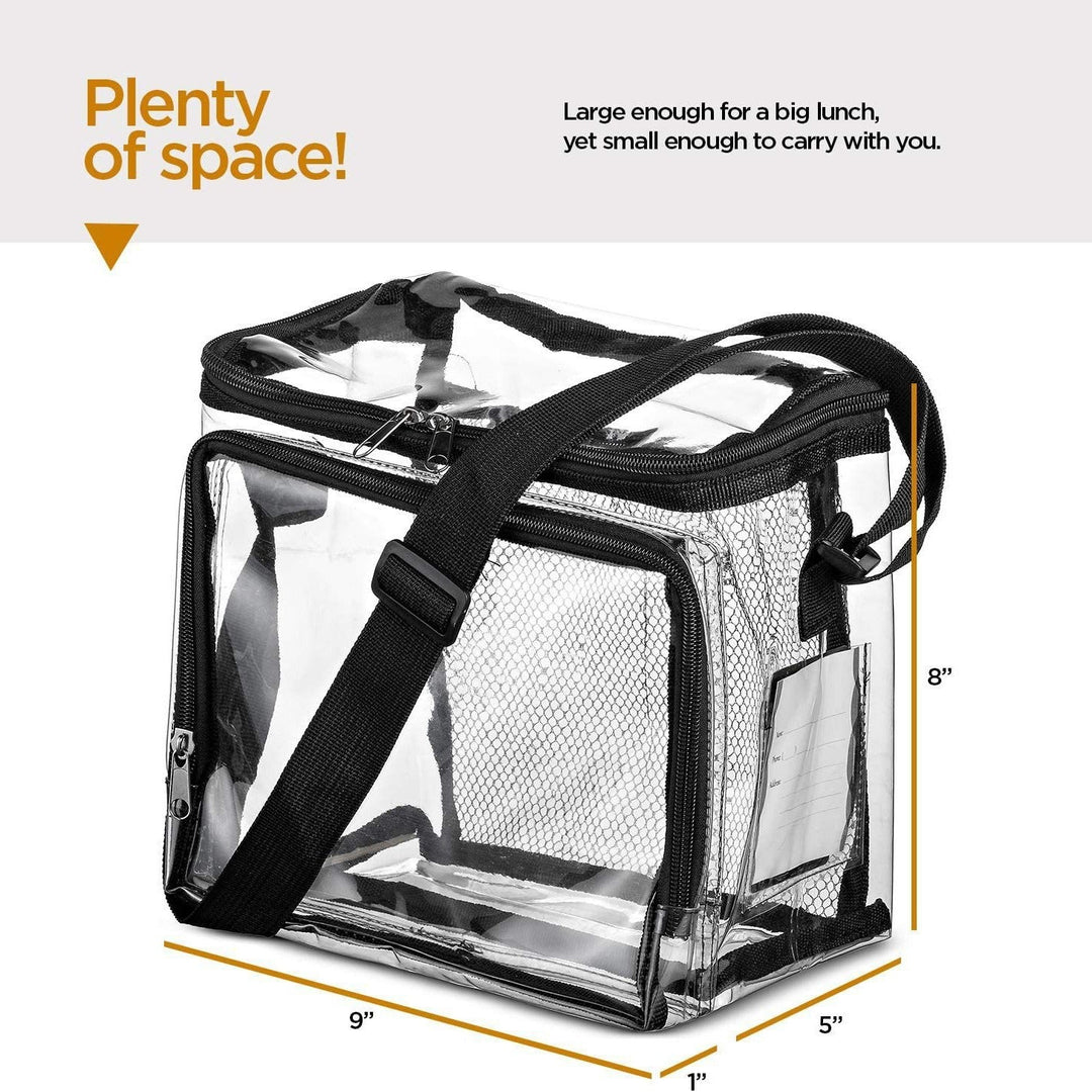 Transport bag made of transparent material with mesh pockets Kalsten