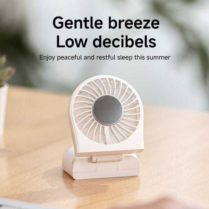 Unisex Compact Rechargeable Handheld Mirror Fan Kalsten