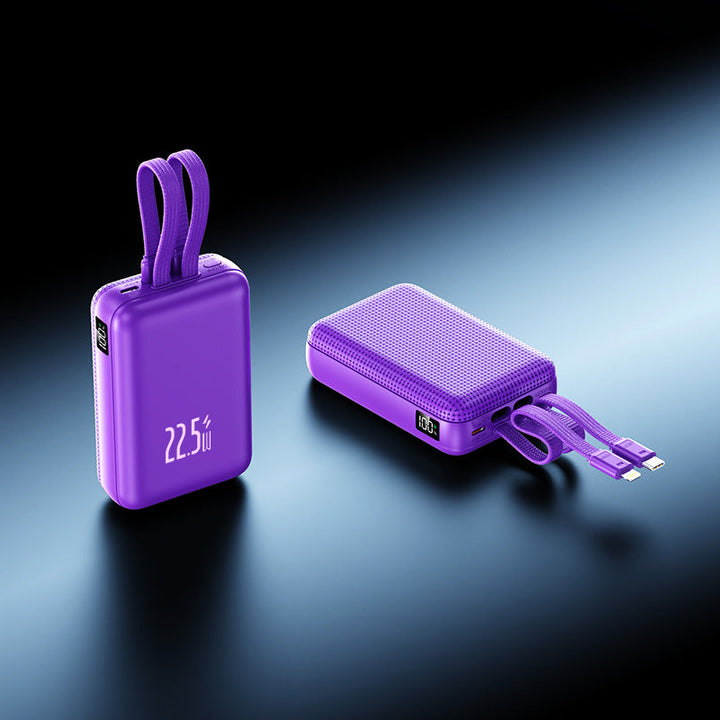 Portable power bank with powerful fast charging function and innovative cable management Kalsten