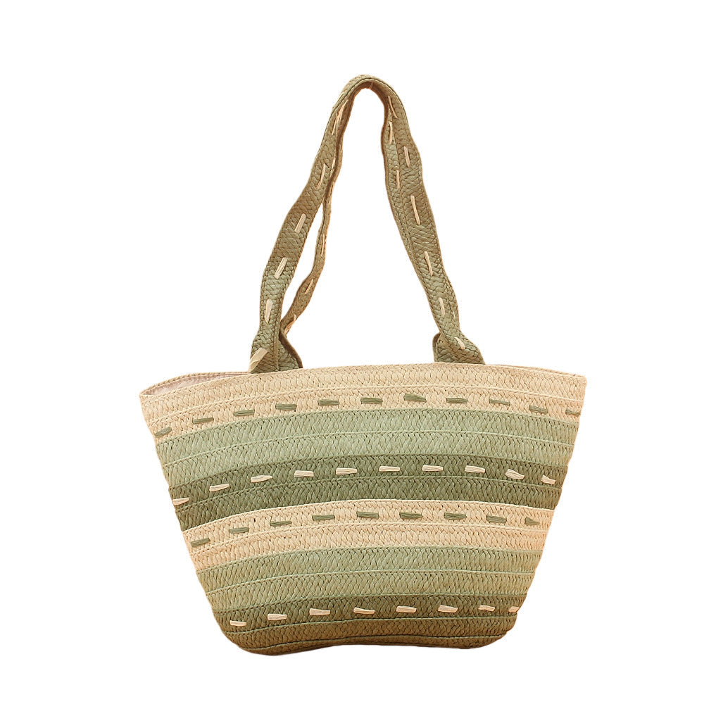 Basket bag with structured design and sturdy carrying handles Kalsten