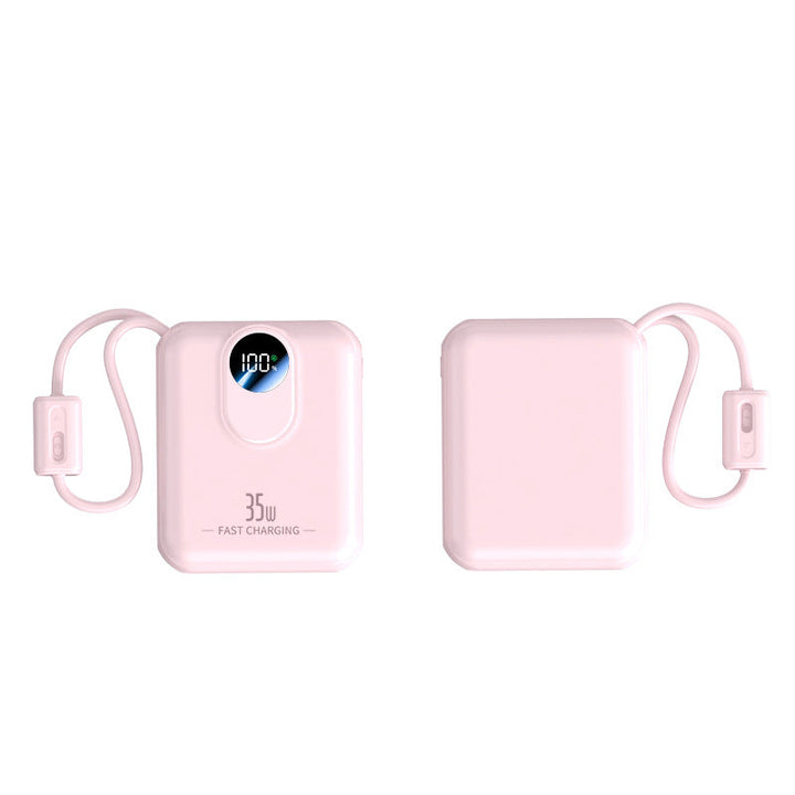 Power bank with fast charging function and integrated charging cables Kalsten