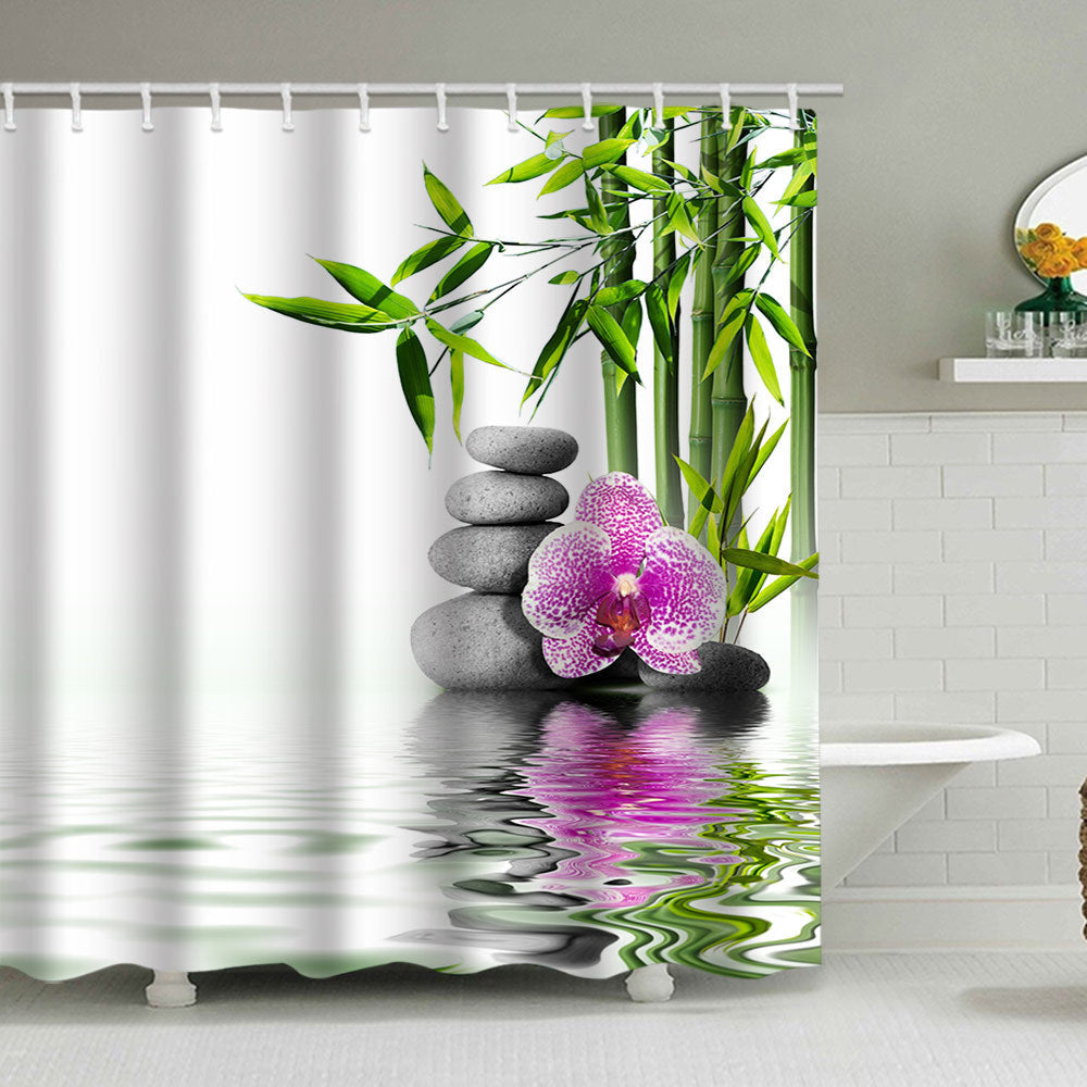 Tranquil Zen Nature Shower Curtain Kalsten