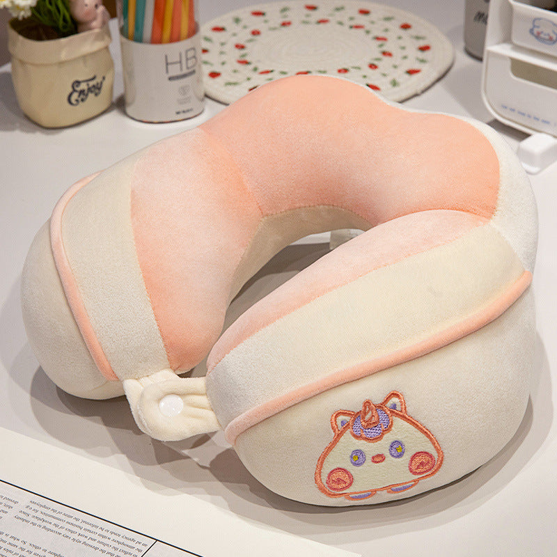 Ergonomic neck pillow with panda motif Kalsten